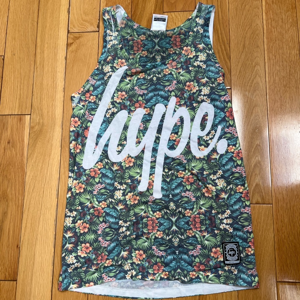 Hype brand floral tank top